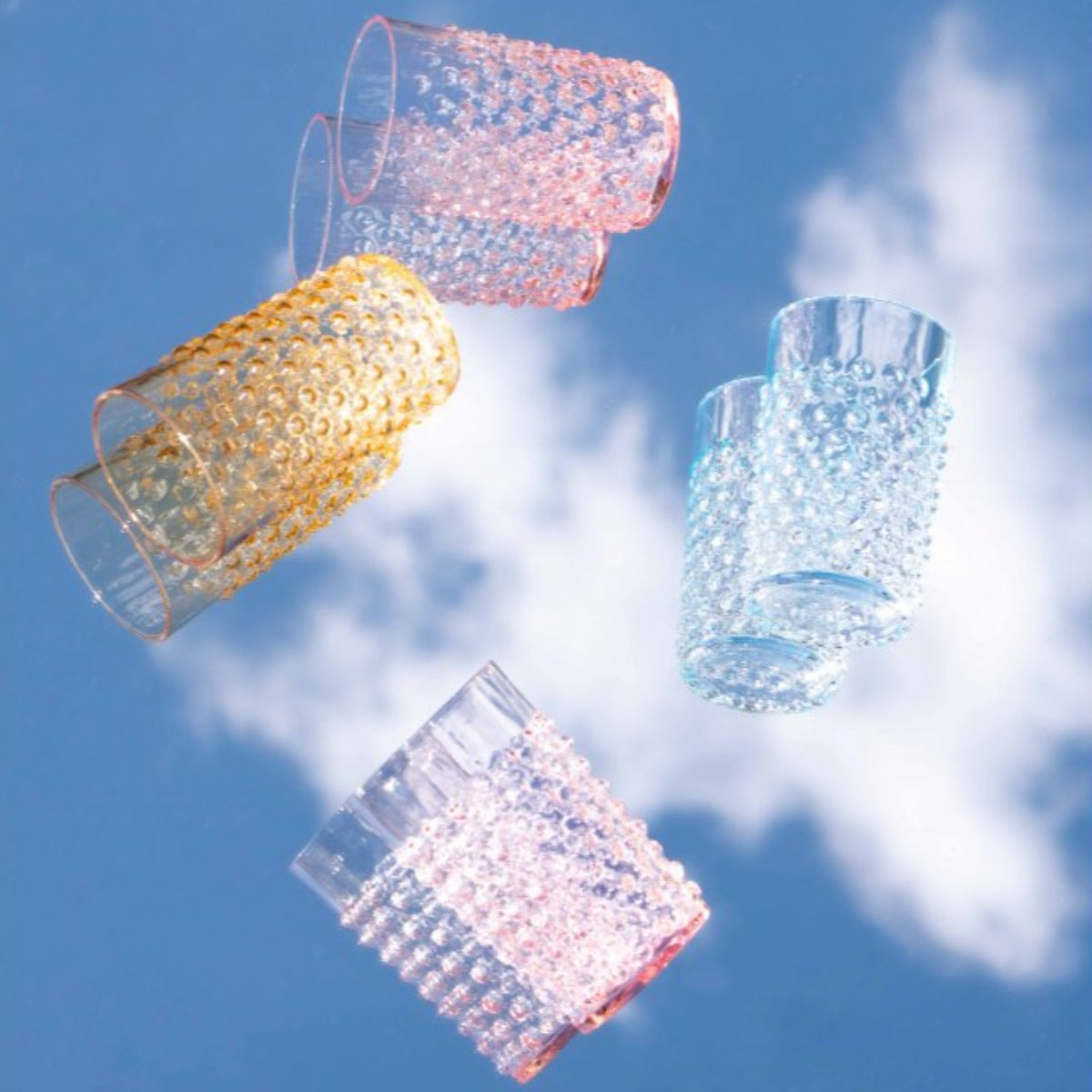 Gobelet Hobnail - Rosé (Ensemble de 2)