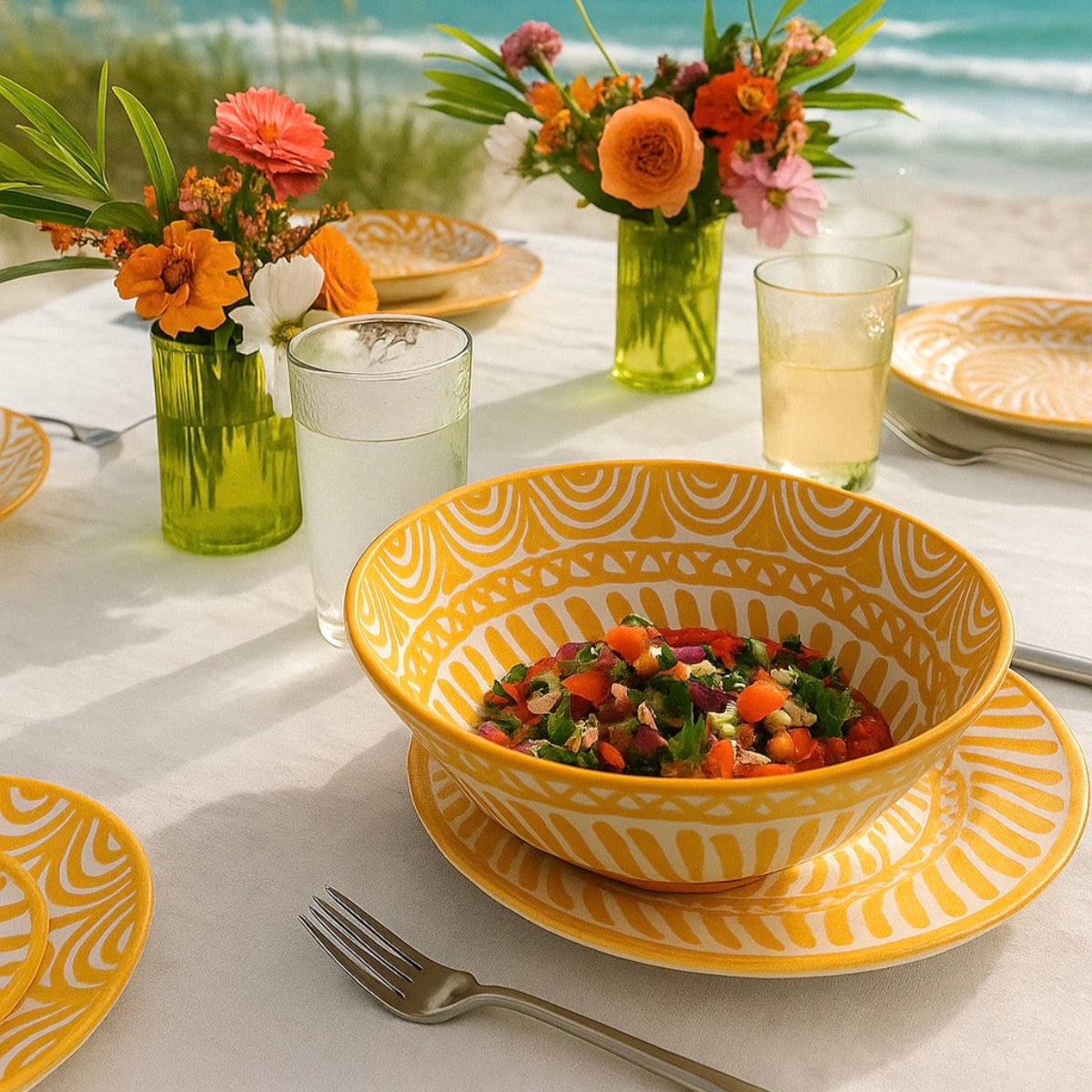 Petit Bol La Pâquerette - Indigo &amp;amp; Rose Bébé