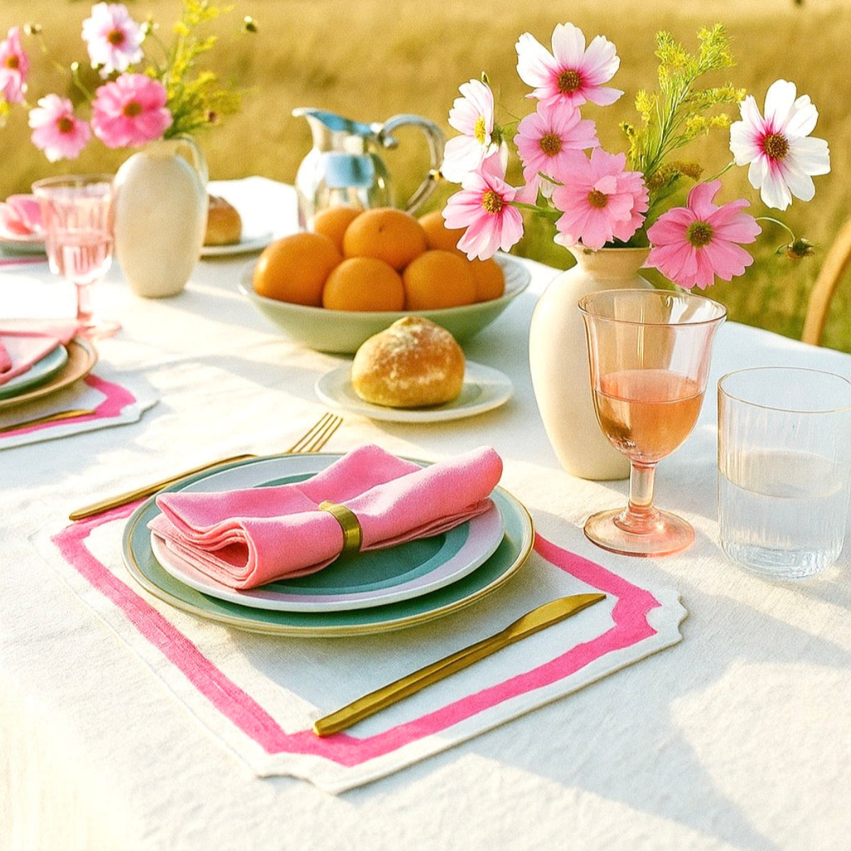 Majorque Placemat - Fuchsia