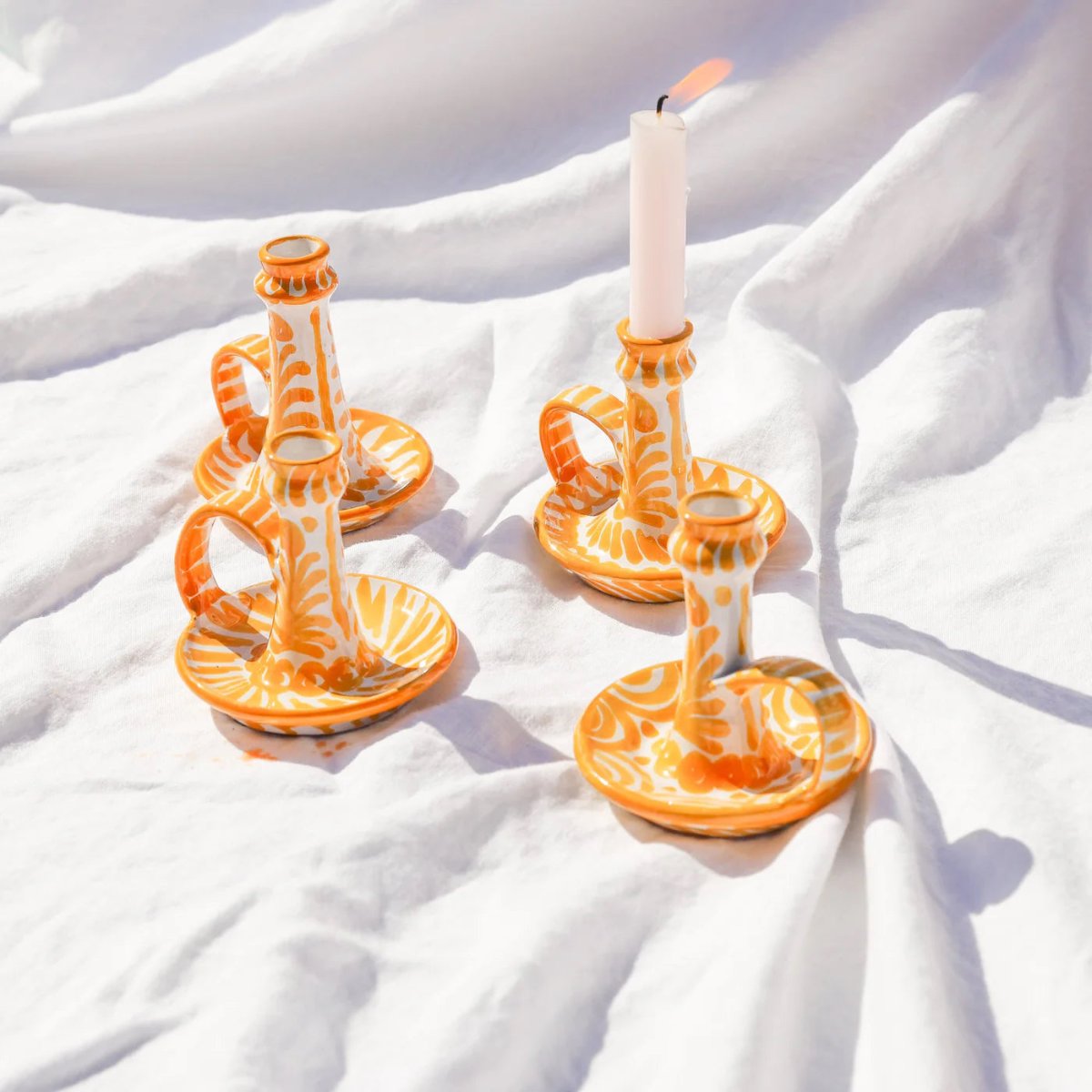 Aurum Flame Candlestick Holder