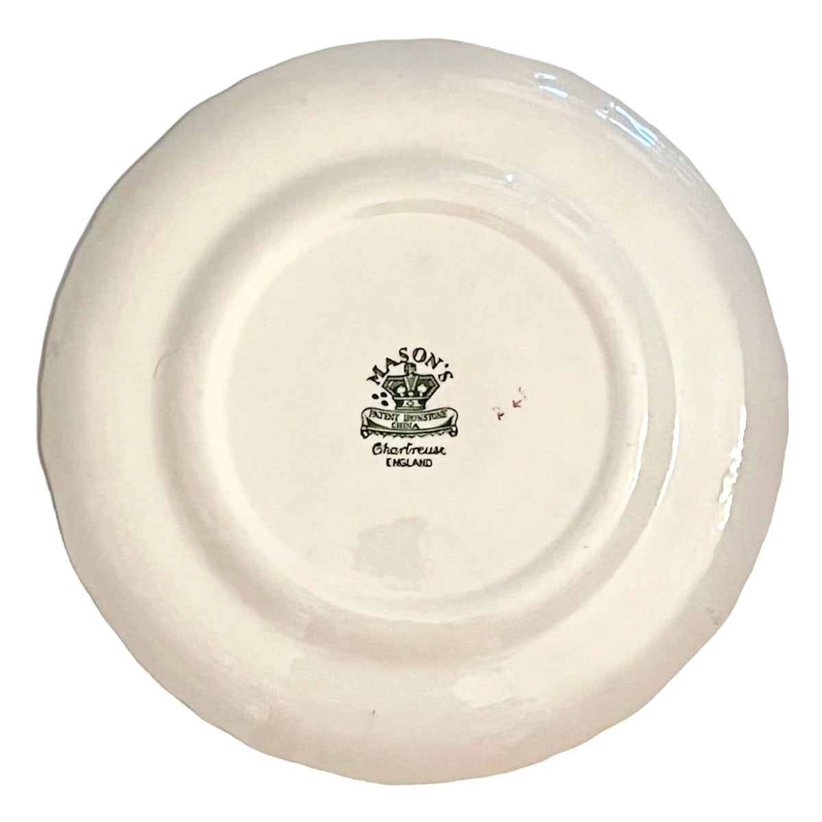 Assiette de départ Mason&#39;s Ironstone Chartreuse