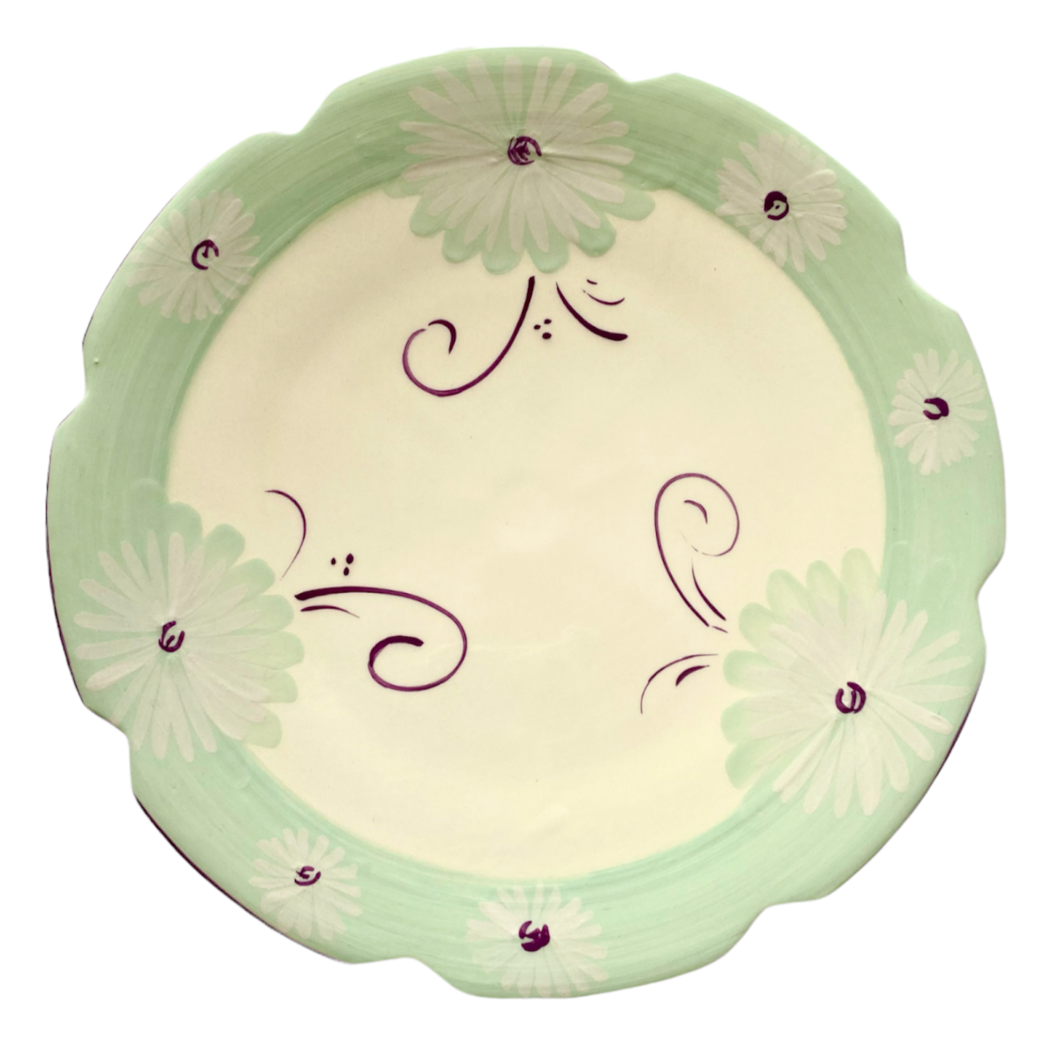 Bon Appétit Large Plate - Mint & Lilac