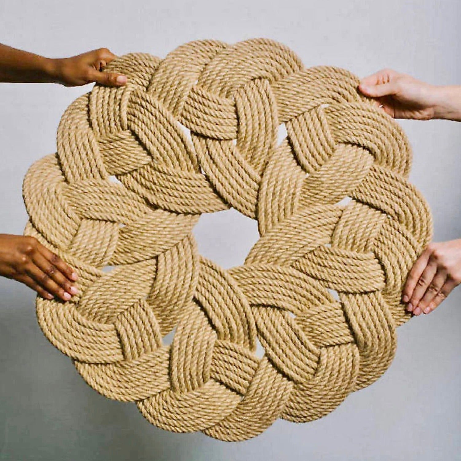 Round Basketweave Jute Rug