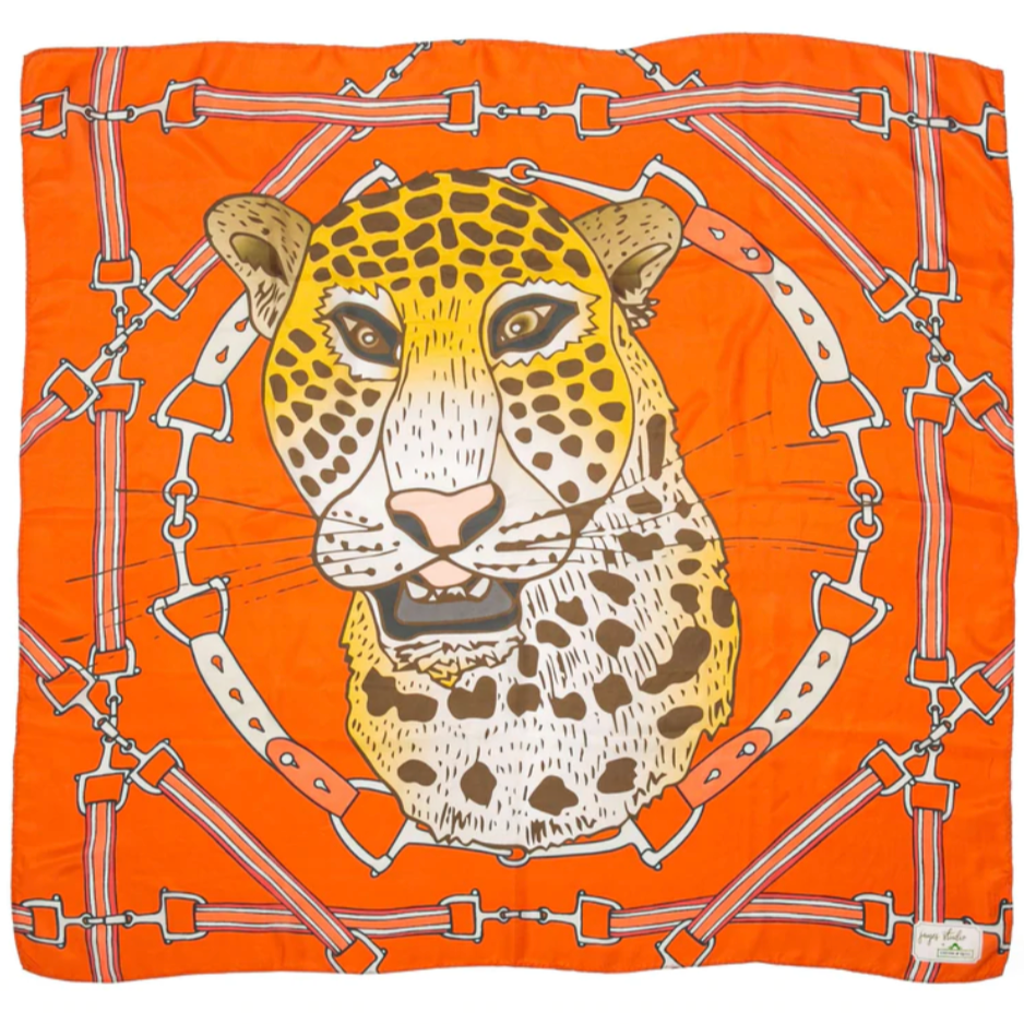 Foulard Guépard en Soie - ÉDITION LIMITÉE