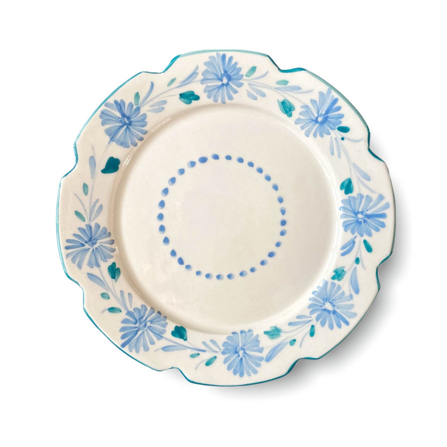 Janine Starter Plate - Blue & Aqua