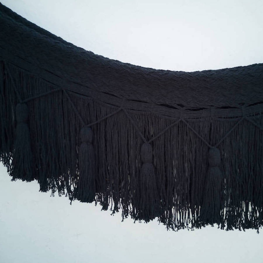 Rede com franja e borla