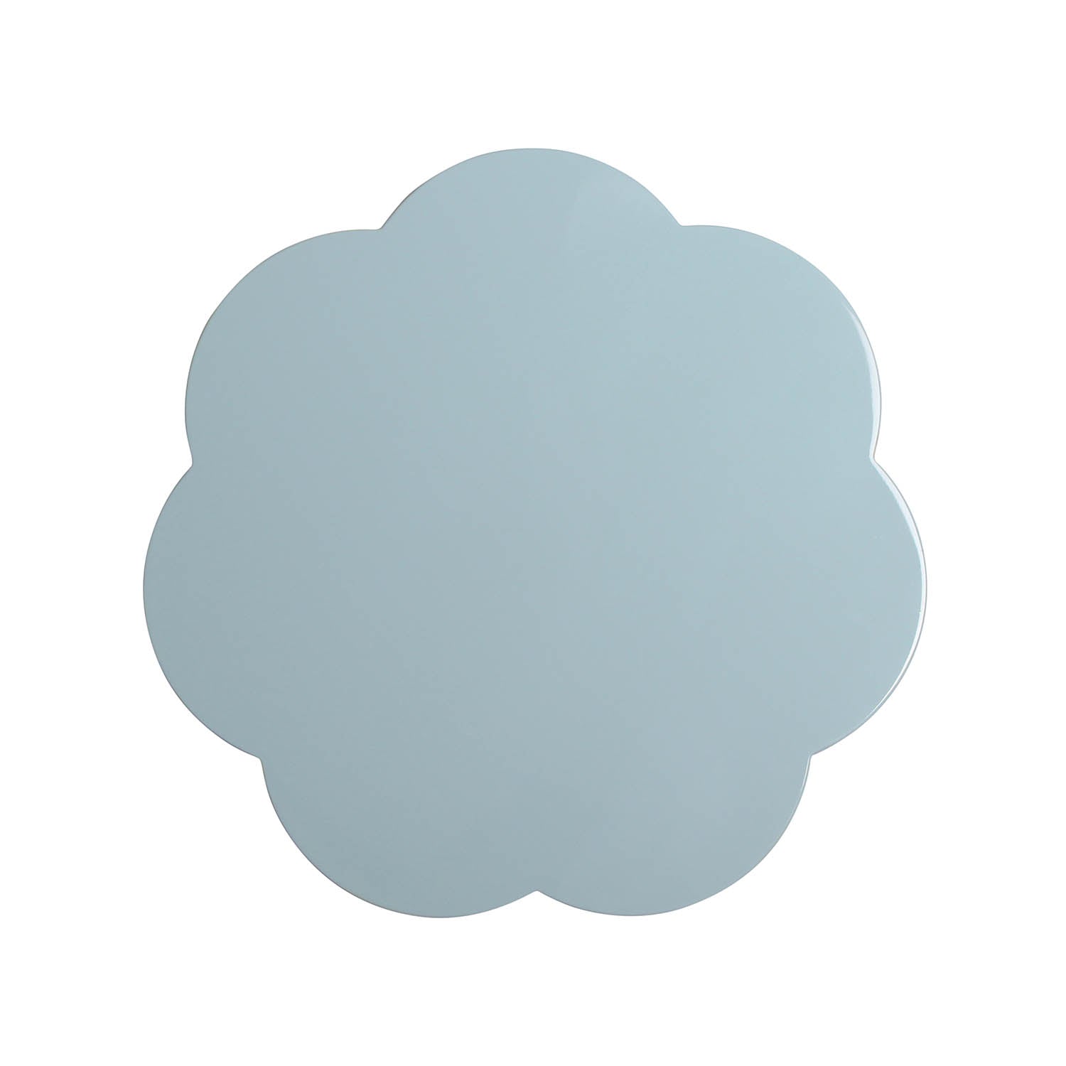 Lacquered Scalloped Placemats - Blue (Set of 4)