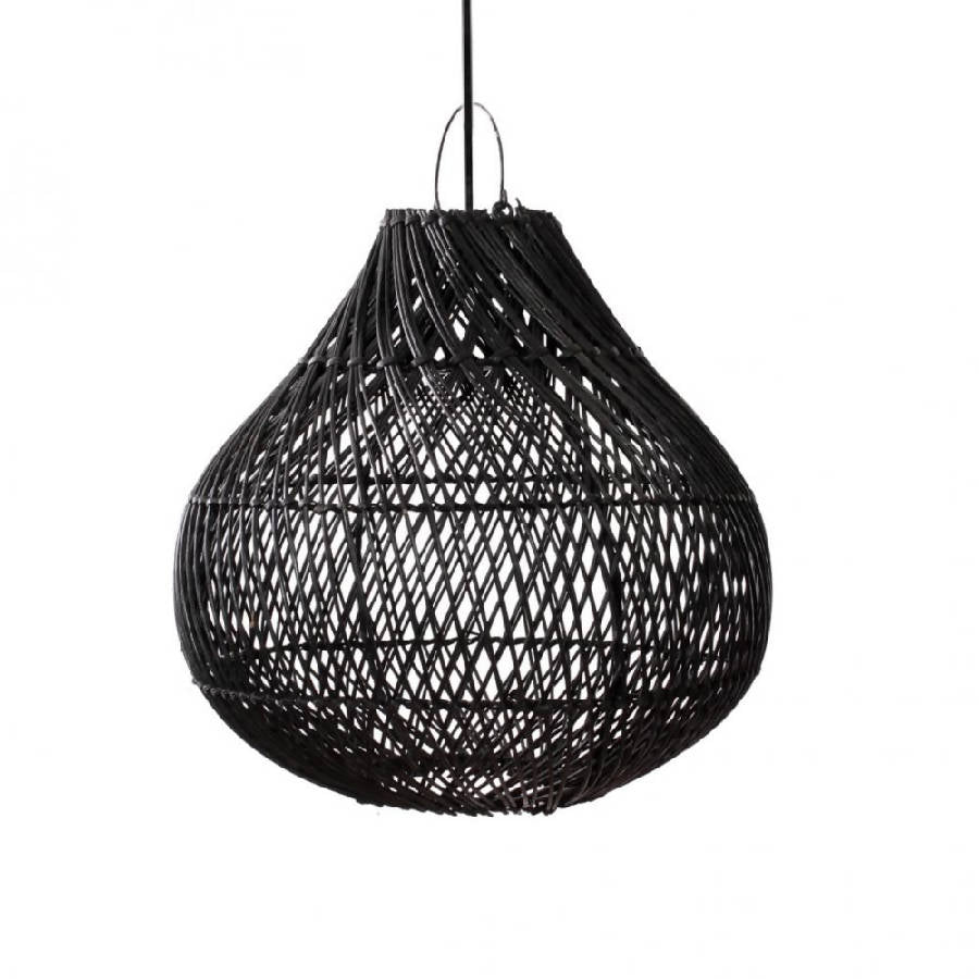 Pendentif Bouteille Tissé - Noir