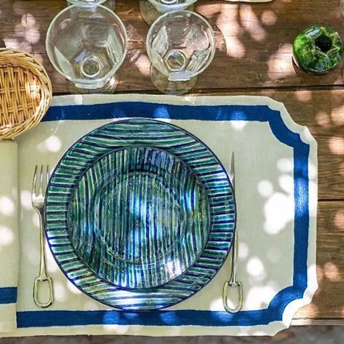 Majorque Placemat - Navy