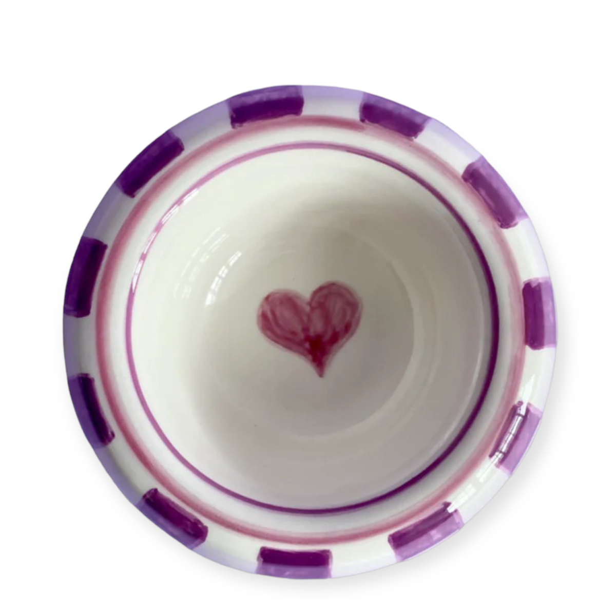 Violet Check Pet Bowl - Small