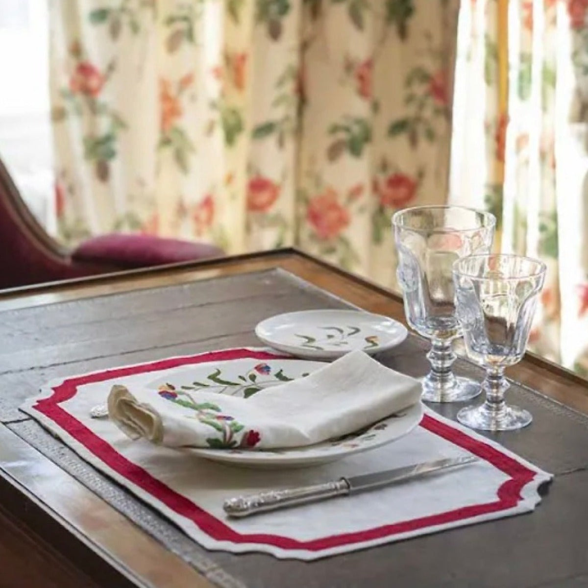 Majorque Placemat - Merlot