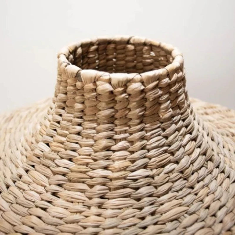 Vaso de palma tecido