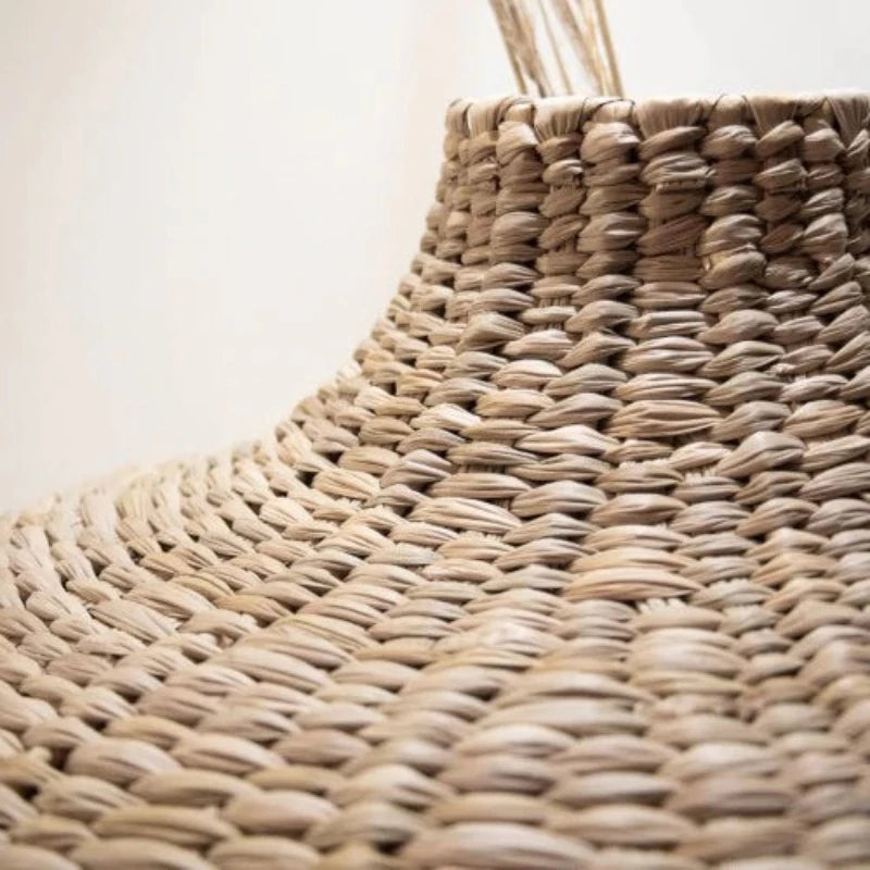 Vaso de palma tecido