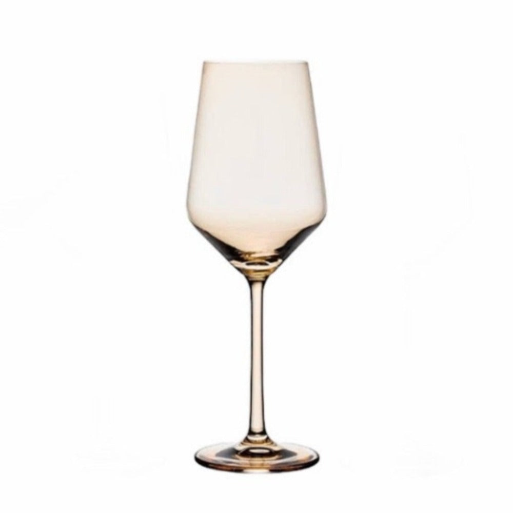 Colored Wine Glasses - Light Amber (Set of 4)